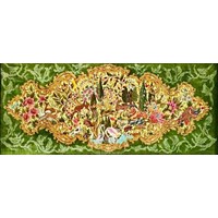 تمام ابریشم قم - نقشه شاهکار باغ بهشت
